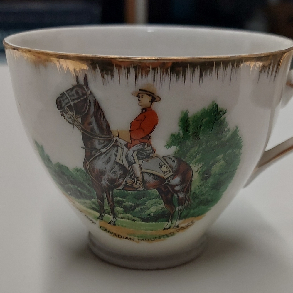 Vintage cup royal canadian mounted police